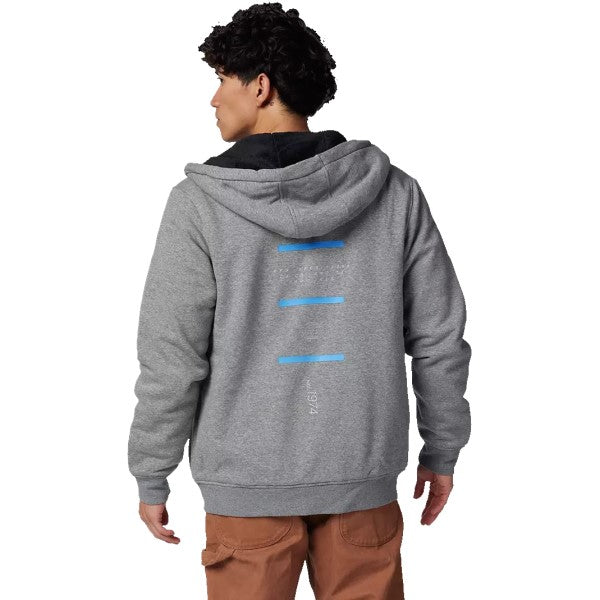 Coton Ouaté avec Fermeture Éclair Magnetic Sasquatch Graphite de dos