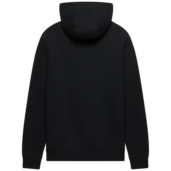 Coton ouaté Fox Head avec Capuche Noir/Rouge, de dos