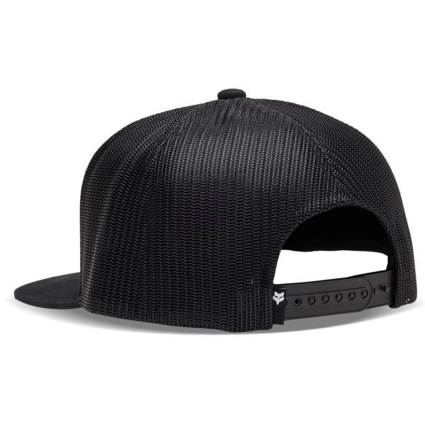 Casquette Fox Head x Mesh Snapback Noire Derrière