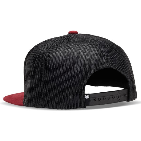 Casquette Fox Head x Mesh Snapback Rouge/Noire Derrière