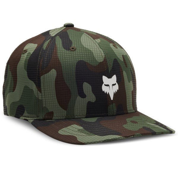 Casquette Fox Head Camo Tech Flexfit Vert