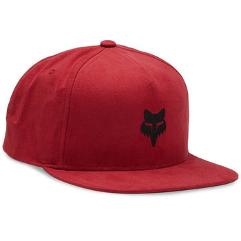 Casquette Fox Head Snapback Rouge incliné de face