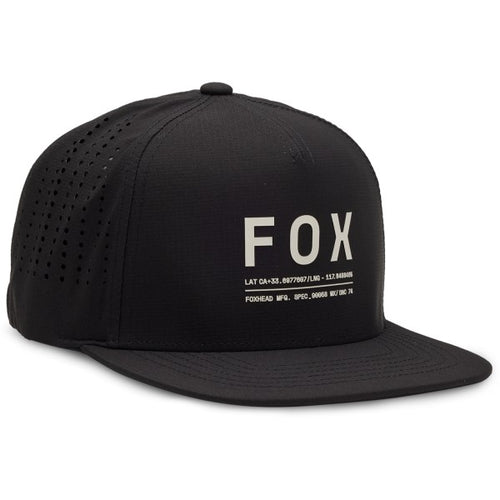 Casquette Non Stop Tech Fox Noir, de face