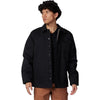 Manteau Source Sherpa Noir de face