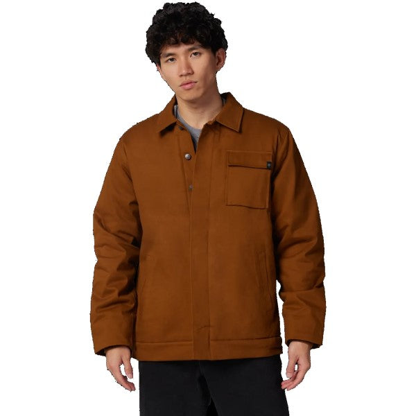 Manteau Source Sherpa Brun de face