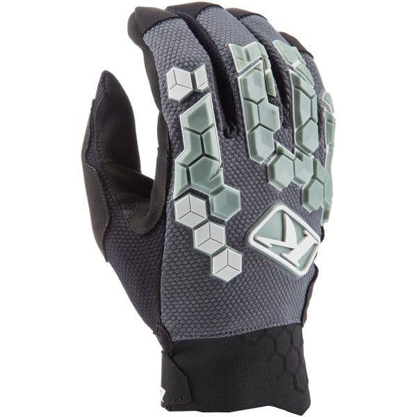 Gants de Moto Dakar Gris de l'extérieur