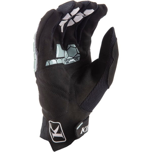 Gants de Moto Dakar Gris de l'intérieur