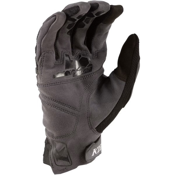 Gants de Moto Dakar Noir de l'intérieur