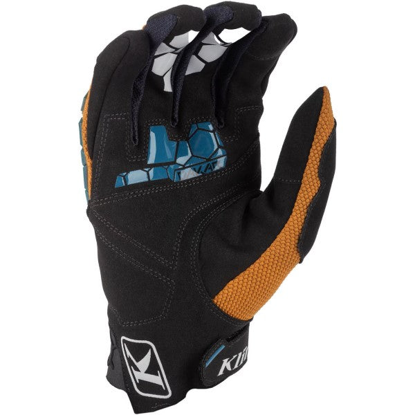 Gants de Moto Dakar Brun de l'intérieur