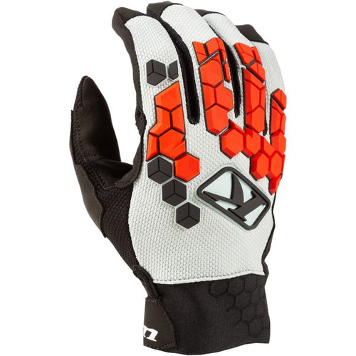 Gants de Moto Dakar Noir/Blanc/Rouge de dessus