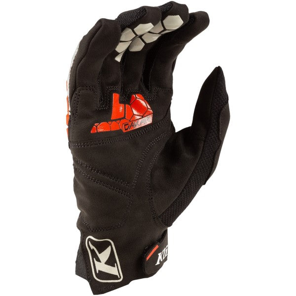 Gants de Moto Dakar Noir/Blanc/Rouge paume