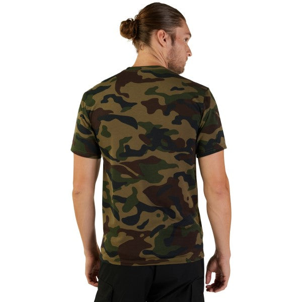 T-Shirt Fox Head Camo Vert Dos