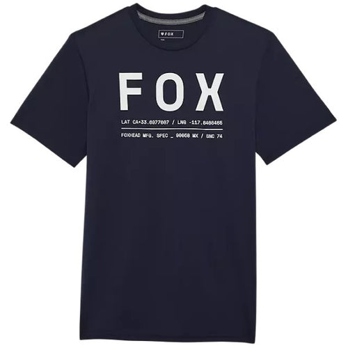 T-Shirt Non Stop Tech Fox bleu foncé, de face