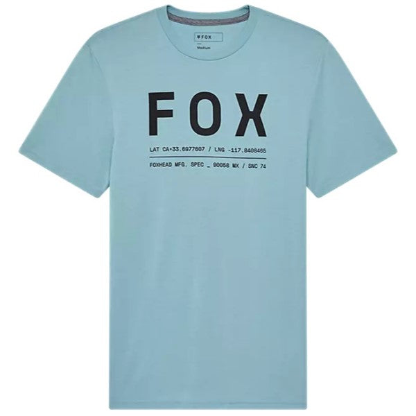 T-Shirt Non Stop Tech Fox bleu, de face