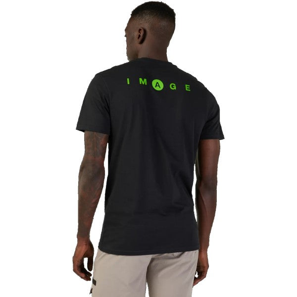 T-Shirt Image Premium Noir essayage de dos
