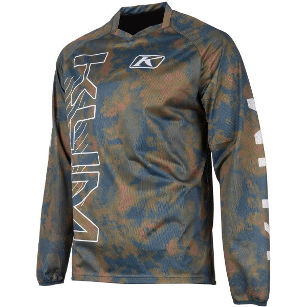 Chandail de Motocross Petrol Enduro Vert de face