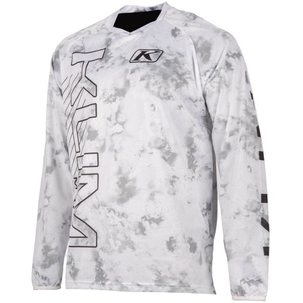 Chandail de Motocross Petrol Enduro Blanc de face