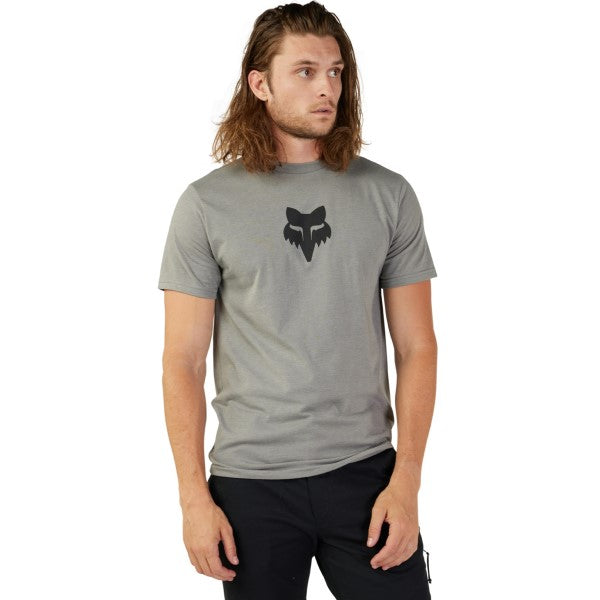 T-Shirt Fox Head Premium Gris