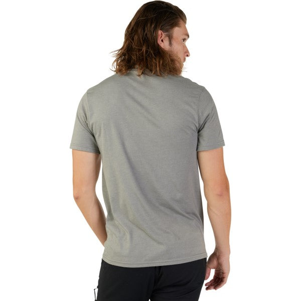 T-Shirt Fox Head Premium Gris Dos