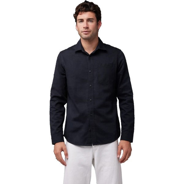 Chemise Level Up Woven Flanelle Noir homme de face