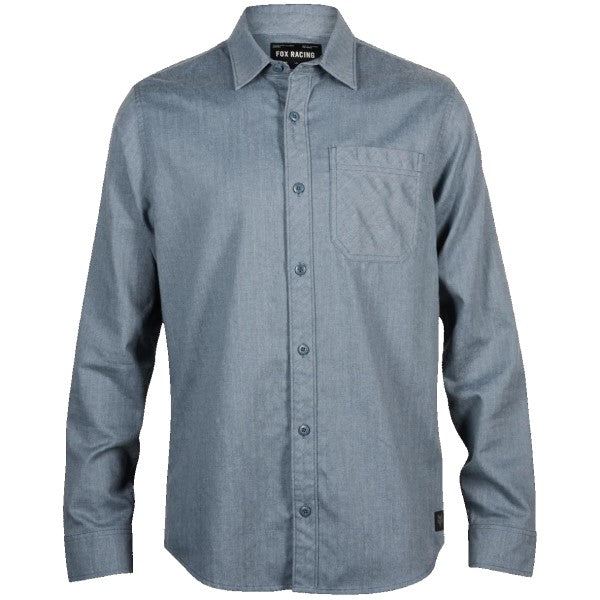 Chemise Level Up Woven Flanelle Bleu Clair de face