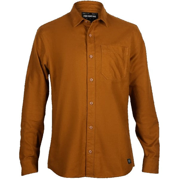 Chemise Source Flanelle Brun de face