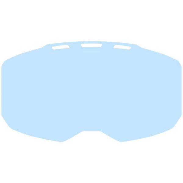 Lentille de Motoneige Edge Bleu Teinte de face