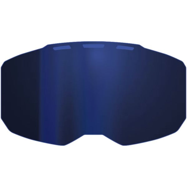 Lentille de Motoneige Edge Bleu Foncé Miroir de face