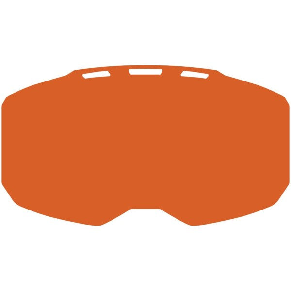 Lentille de Motoneige Edge Orange Teinte de face