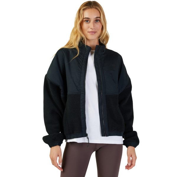 Manteau Sherpa Survie Femme Noir