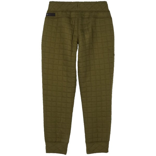 Pantalon de Jogging Quilted Femme Olive de dos