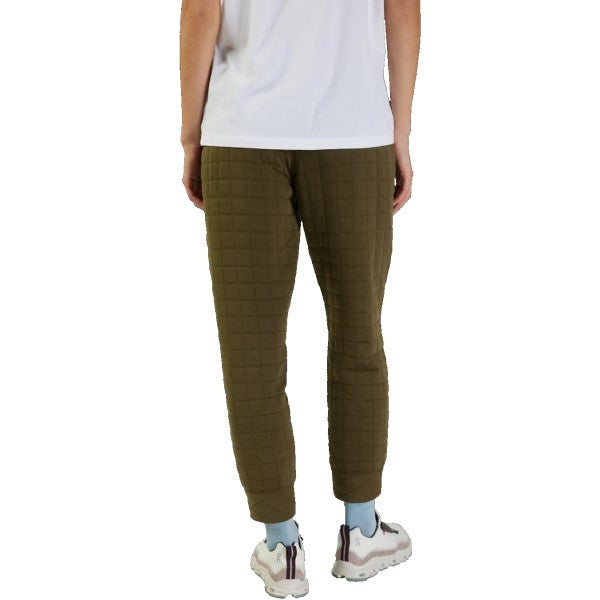 Pantalon de Jogging Quilted Femme Olive essayage de dos