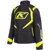 Manteau de Motoneige Klimate Haute-Visibilité/Noir incliné de face