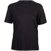 T-Shirt Level Up Premium Femme Noir de face