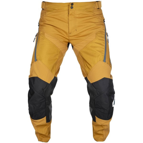 Pantalon de Motocross Dans la Botte Dakar Or de face