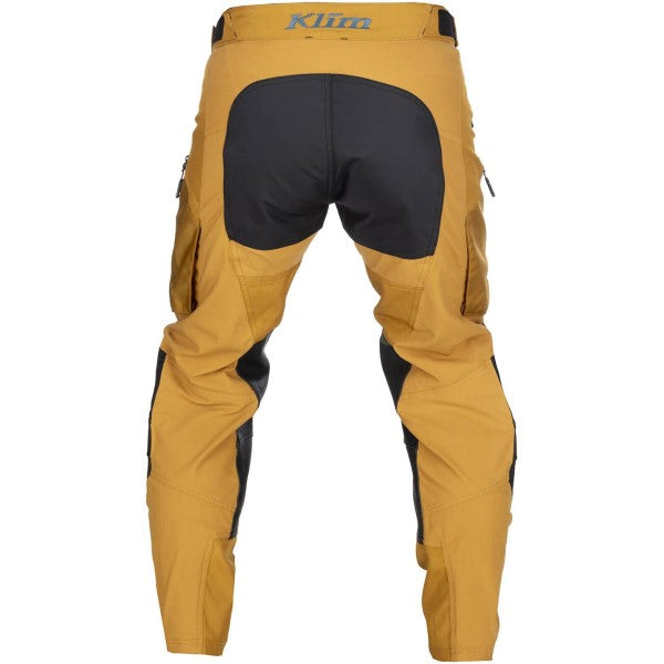 Pantalon de Motocross Dans la Botte Dakar Or de dos
