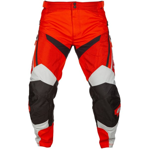 Pantalon de Motocross Dans la Botte Dakar Rouge/Noir de face