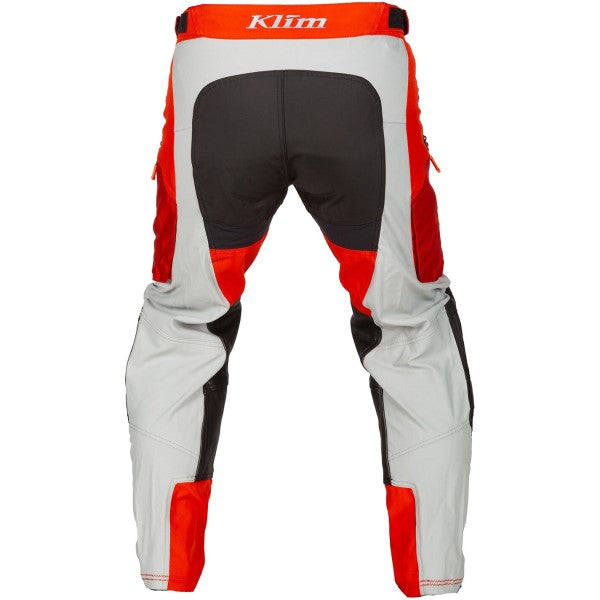 Pantalon de Motocross Dans la Botte Dakar Rouge/Noir de dos