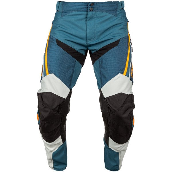 Pantalon de Motocross Dans la Botte Dakar Bleu/Noir de face
