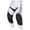 Pantalon de Motocross Dans la Botte Dakar Blanc/Noir incliné de face
