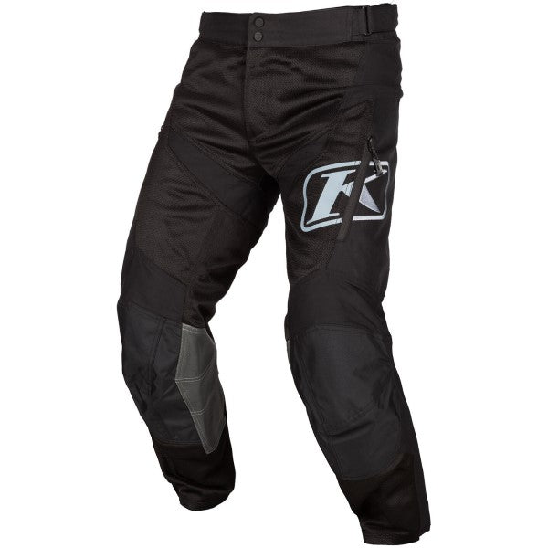 Pantalon de Moto Dans la Botte Mojave Noir incliné de face
