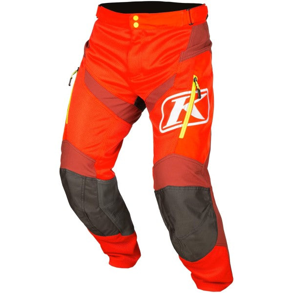 Pantalon de Motocross Dans la Botte Mojave Rouge de face