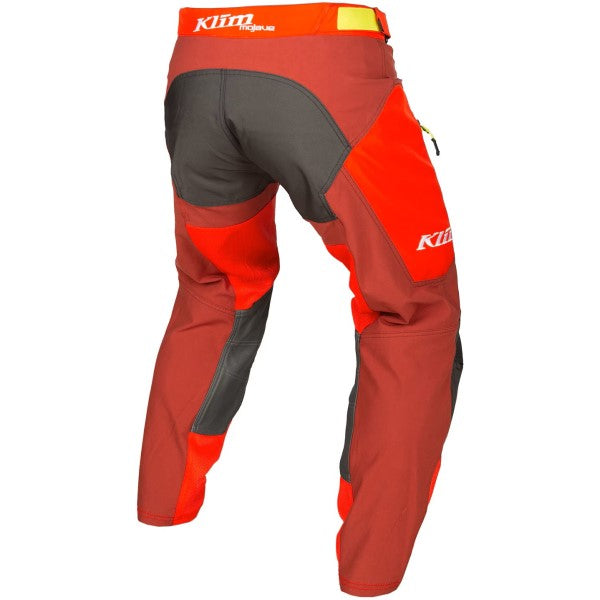 Pantalon de Motocross Dans la Botte Mojave Rouge de dos