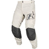 Pantalon de Moto Dans la Botte Mojave Blanc/Gris incliné de face