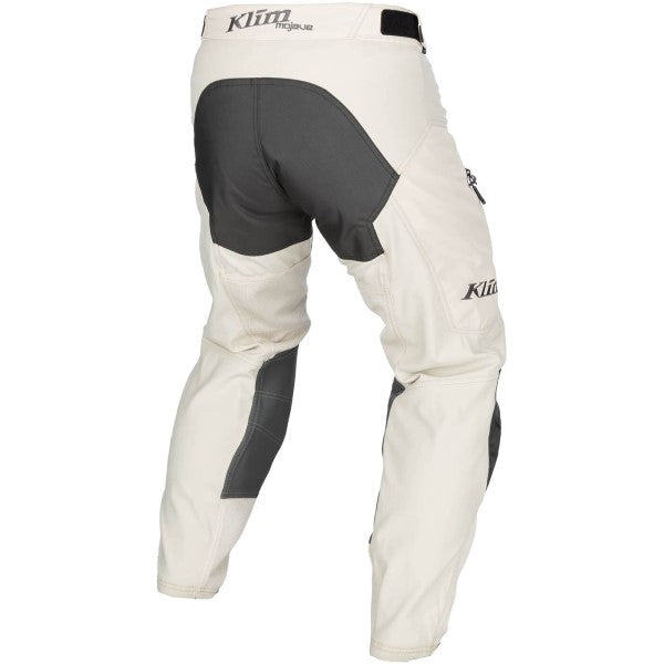 Pantalon de Moto Dans la Botte Mojave Blanc/Gris incliné de dos