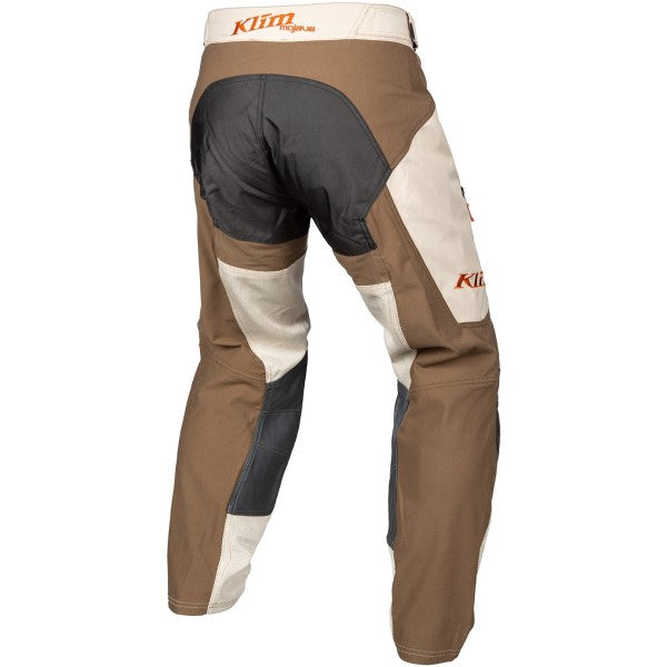 Pantalon de Motocross Dans la Botte Mojave Brun de dos