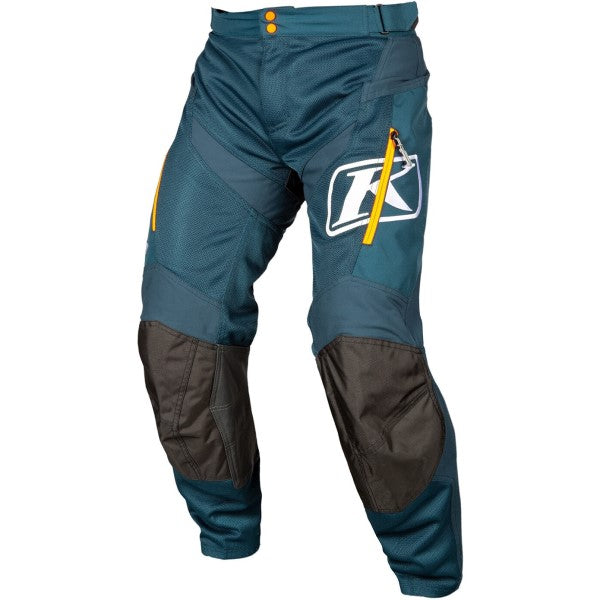 Pantalon de Motocross Dans la Botte Mojave Bleu de face