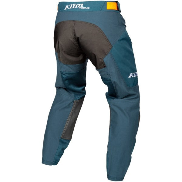 Pantalon de Motocross Dans la Botte Mojave Bleu de dos