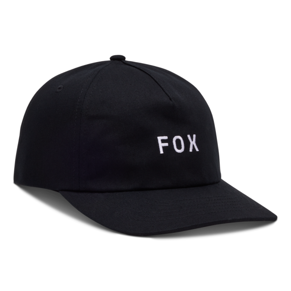 Casquette FOX Wordmark Ajustable Noir Blanc Femme