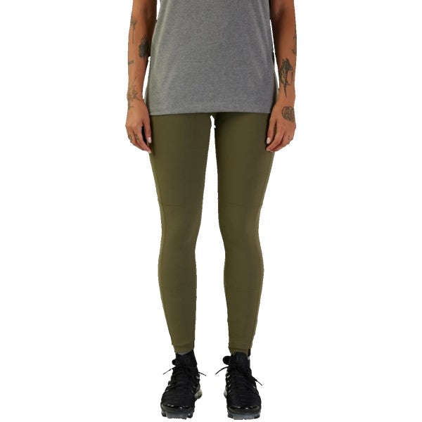 Pantalon Legging Lukanoe Thermo Femme Olive de face